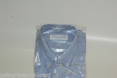 Van Heusen Men's Light Blue Dress Shirt Size 17 34/35 - Slim Fit Formal Shirt for Business & Office Wear