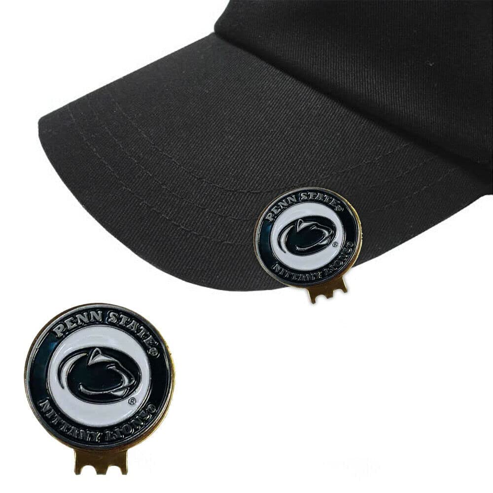 Premium Magnetic Golf Hat Clip with 2 Double-Sided Golf Ball Markers - Stainless Steel Cap Accessory for Men & Women - Perfect for Golf Tournaments, Driving Range & Outdoor Sports