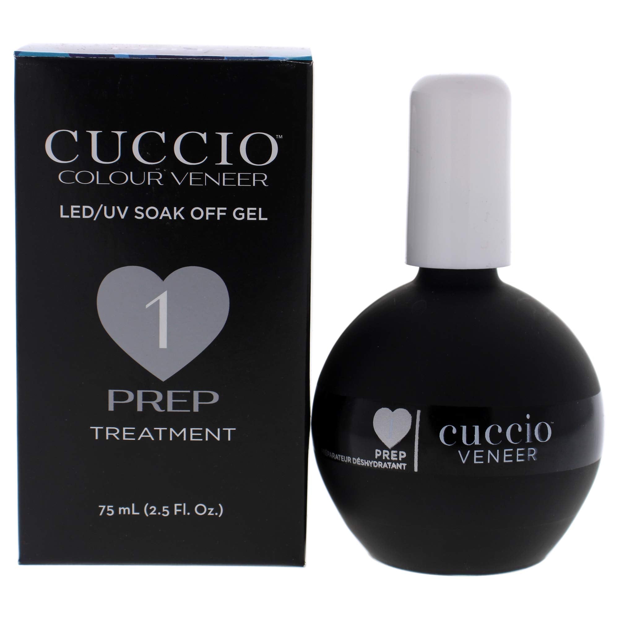 CUCCIO Veneer Prep Step #1 - 2.5oz Nail Primer for Stronger & Longer-Lasting Nail Extensions | Perfect for Salon Professionals & DIY Manicures at Home