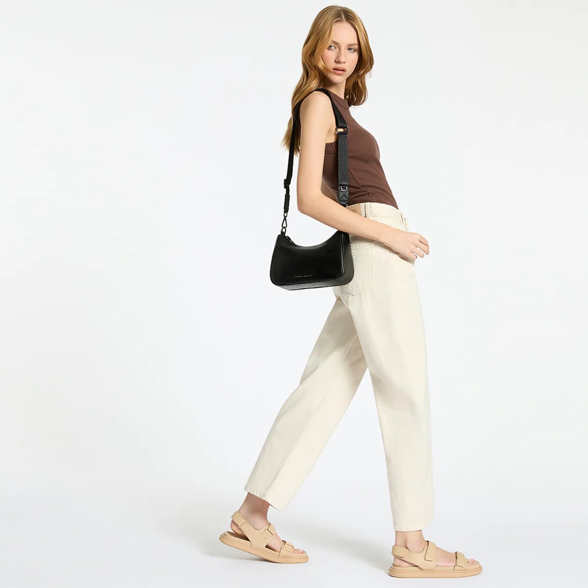 Status Anxiety Look Both Ways Bag - Stylish Black Crossbody Purse for Women | Perfect for Work, Travel & Everyday Use
