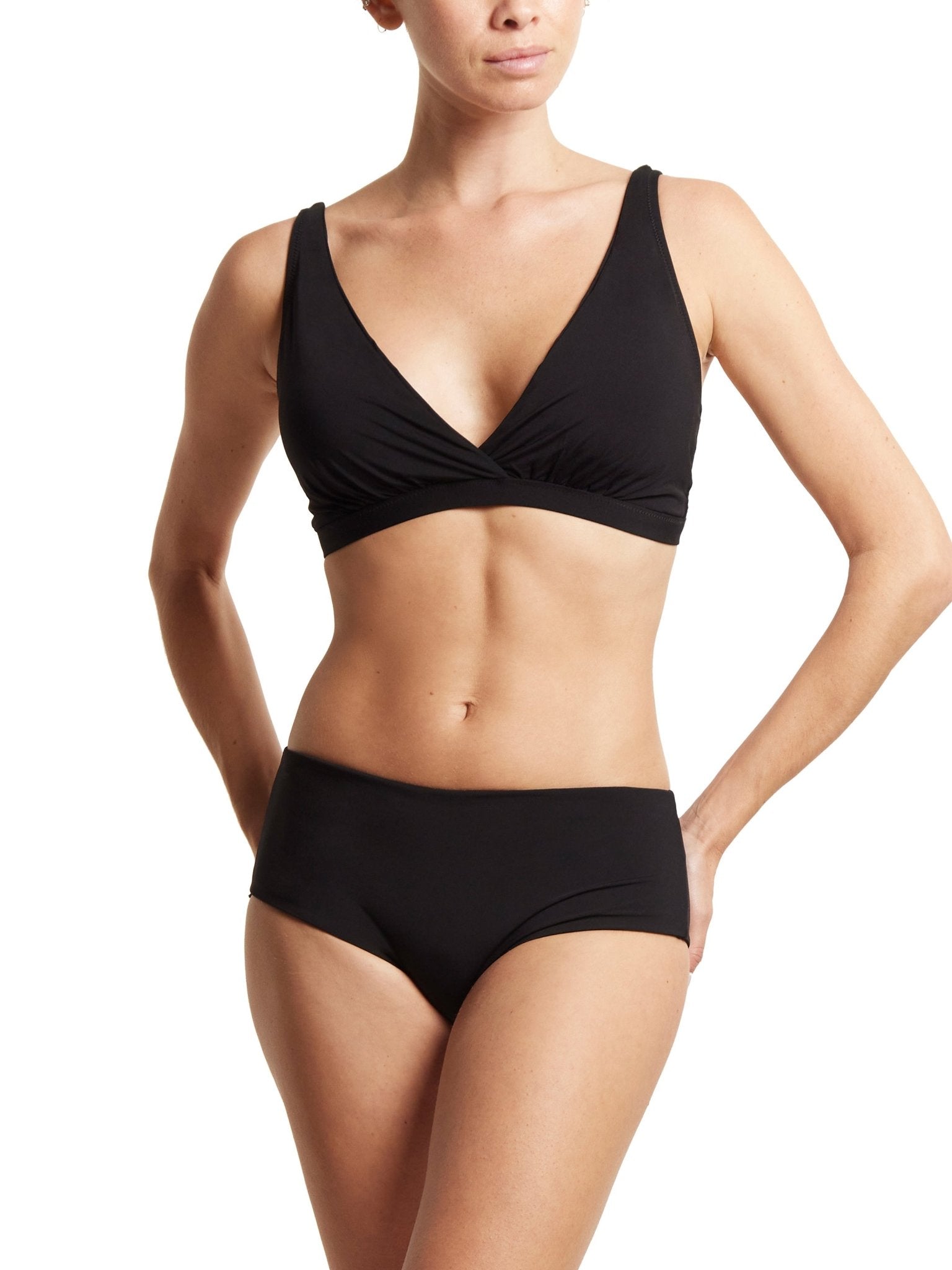 Plunge Swim Top for Women - Sexy Deep V Neck Bikini Top - Perfect for Beach, Pool, and Summer Vacations