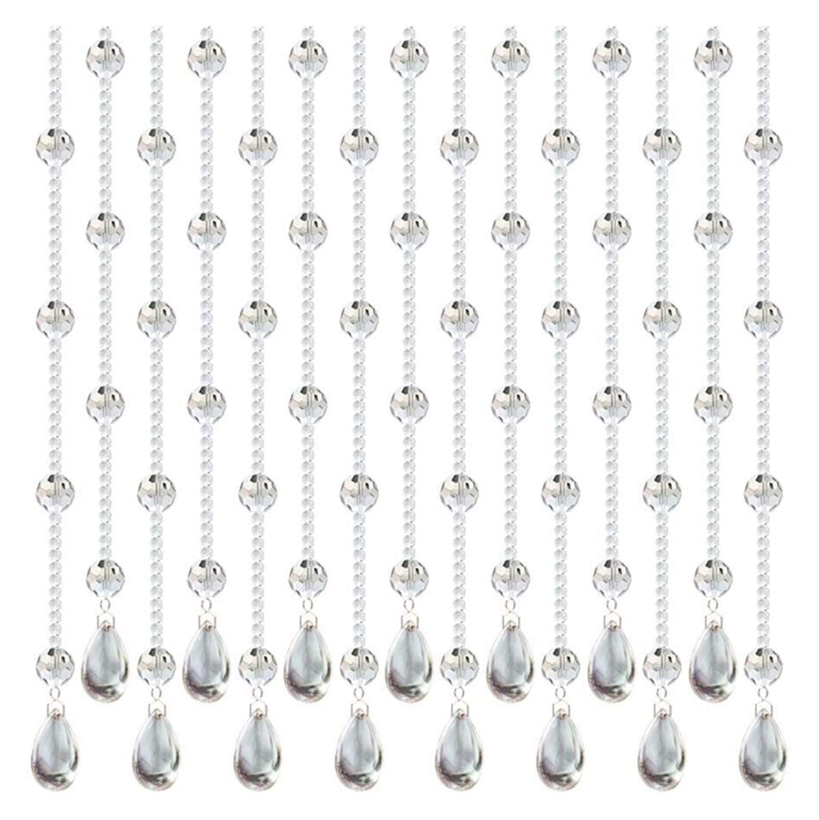 Crystal Beaded Door Curtain - 80x198cm Clear Beaded Room Divider with Tassels for Home Decor, Doorway Screen & Entrance Partition | Perfect for Bedrooms, Living Rooms, and Boho Style Home Decoration