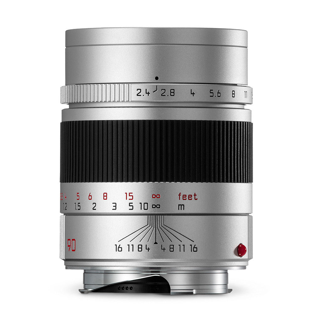 Leica Summarit M 90mm f/2.4 Silver Anodized Finish Lens - Premium Portrait & Street Photography for Leica M Mount Cameras - Perfect for Low Light & Travel Shooting