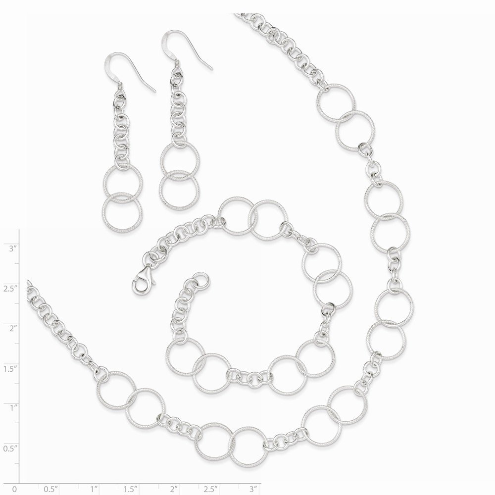 925 Sterling Silver Jewelry Set - Necklace, Bracelet & Earrings for Women | Elegant Gift for Birthday, Anniversary & Special Occasions