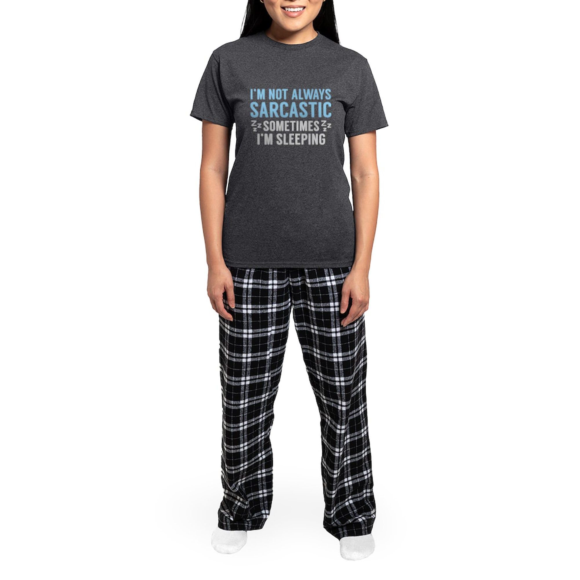 CafePress Women's Charcoal Sarcastic Pajama Set - Funny Sleepwear for Women | Perfect for Sleepovers, Girls Night In & Relaxing at Home