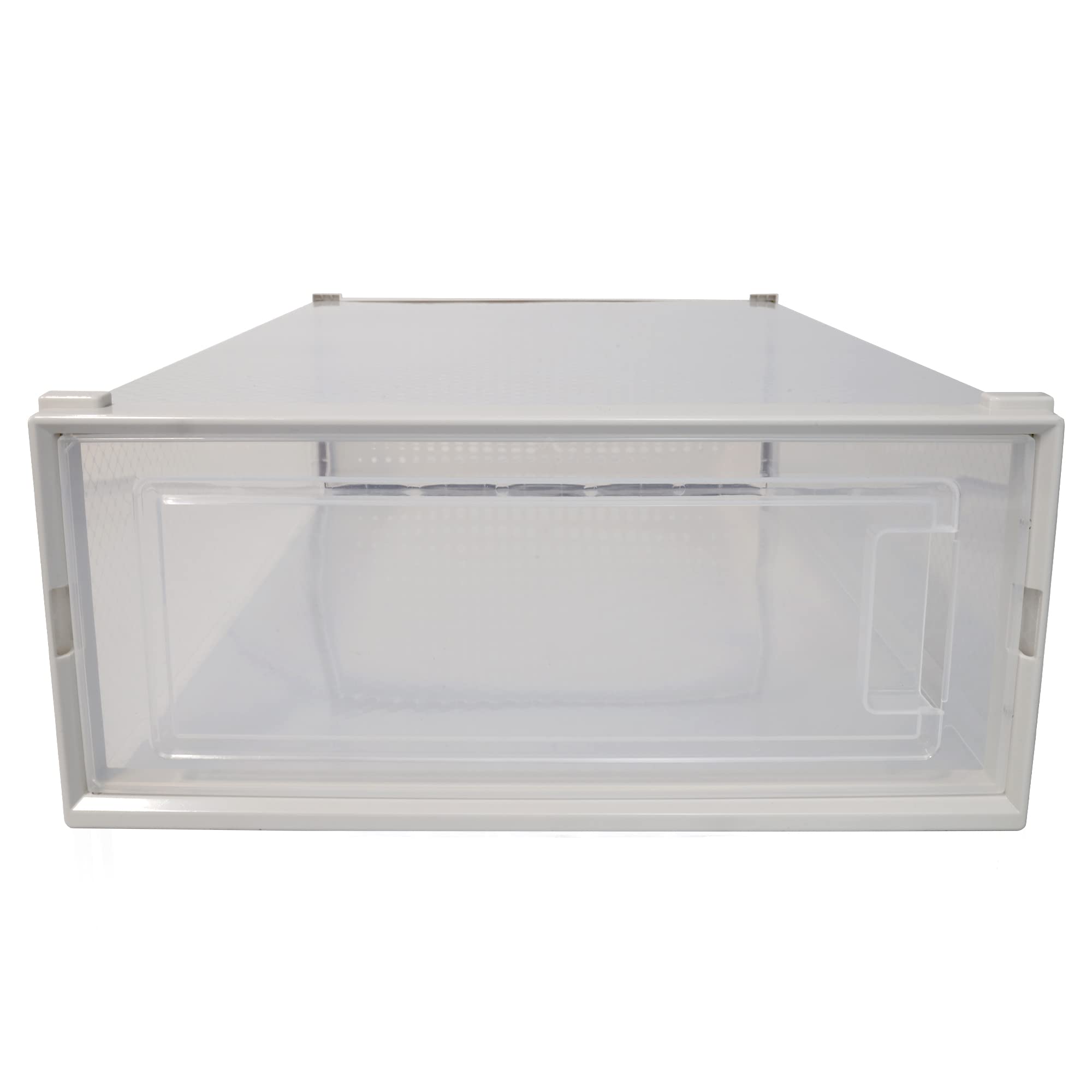 4 Pack Clear Plastic Stackable Shoe Storage Bins - Foldable Drop Front Boot Organizer Box with Breathable Frame for Closet Organization | Perfect for Boots, Sneakers & Seasonal Shoe Storage (White)