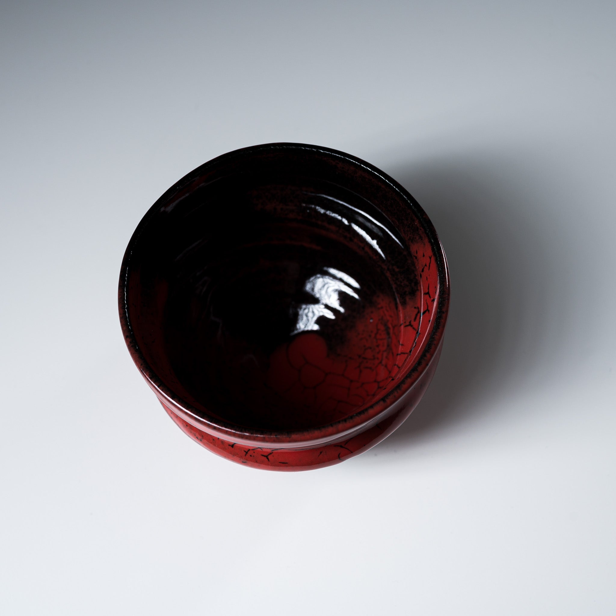 Premium NINSHU Japanese Tea Cup & Dessert Bowl - Kouki Red Glaze Ceramic for Matcha, Coffee, Ice Cream & Dessert Serving - Elegant Tea Ceremony & Home Dining Tableware