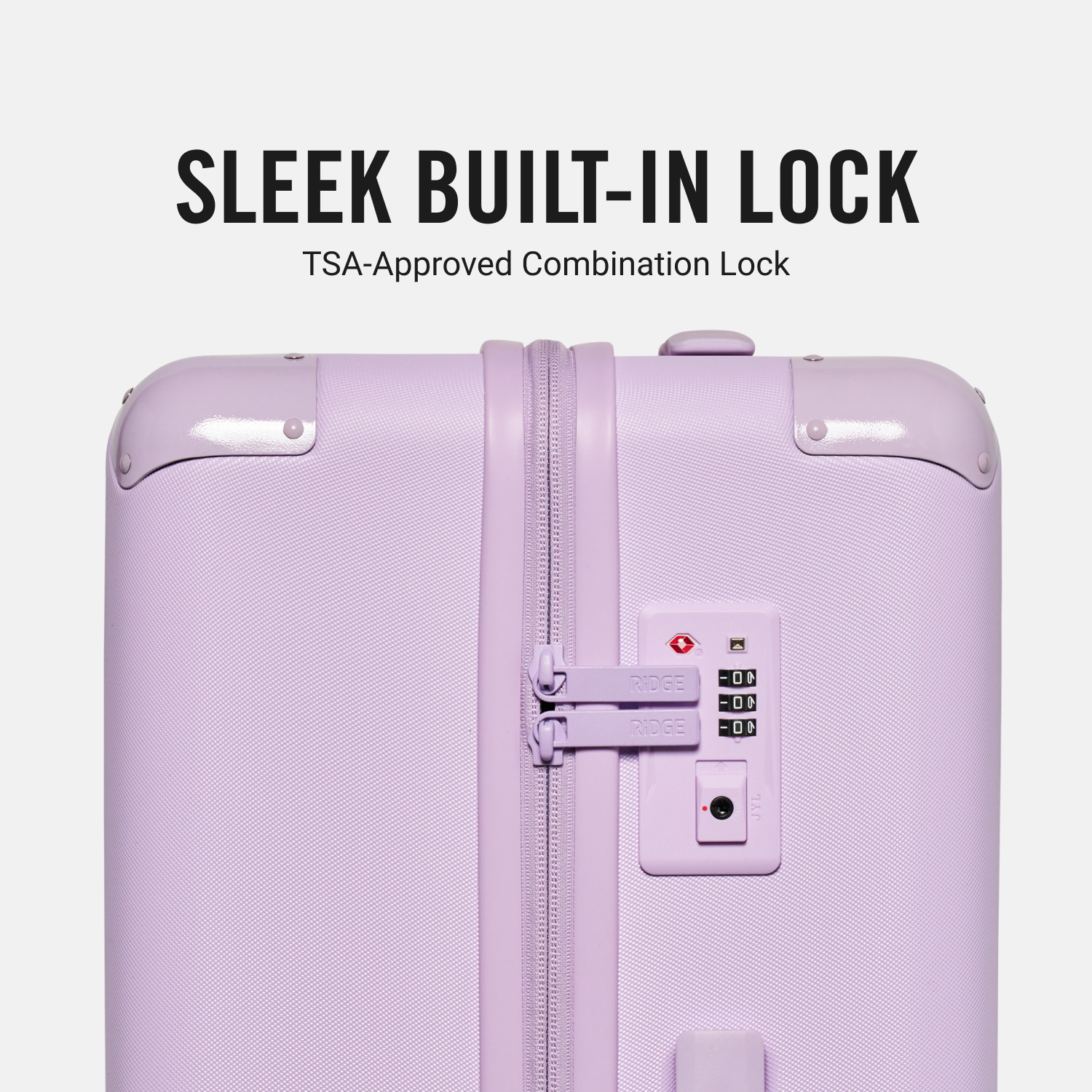 The Ridge Carry On Luggage - Lightweight Expandable Suitcase with 360° Spinner Wheels, TSA Lock & Lavender Color - Perfect for Business Travel & Weekend Getaways