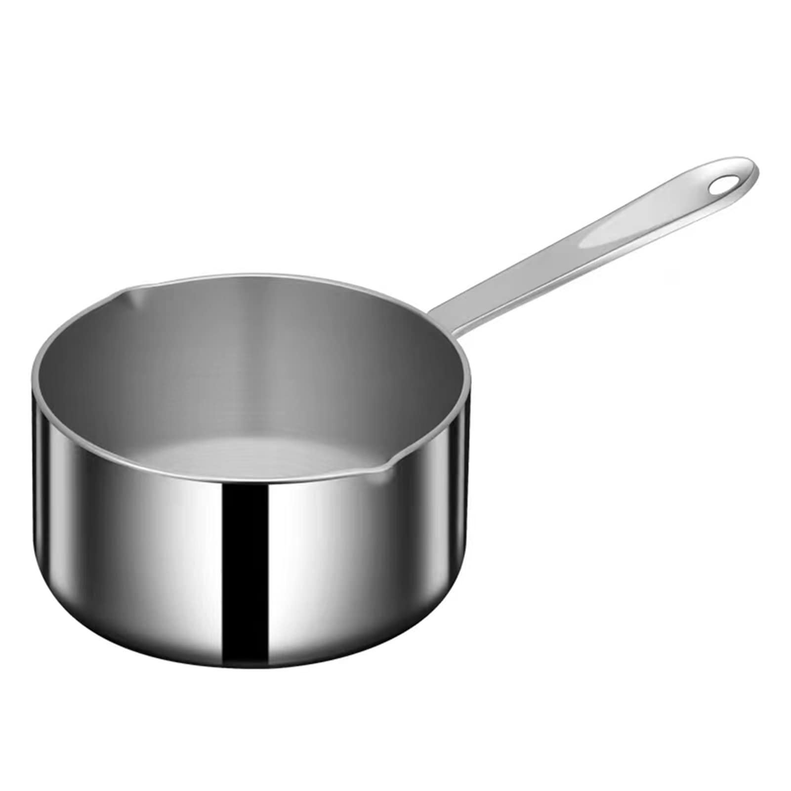 Stainless Steel Butter Warmer Pot - 14 Oz Small Sauce Pan for Melting Chocolate, Heating Milk & Coffee - Durable Kitchen Cooking Pot for Baking, Desserts & Hot Beverages