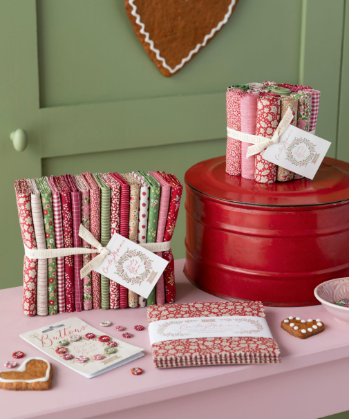 Tilda Fat Eighth Fabric Bundle - Christmas Winter Reds & Greens for Quilting, Sewing & DIY Holiday Crafts | Perfect for Festive Home Decor & Handmade Gifts