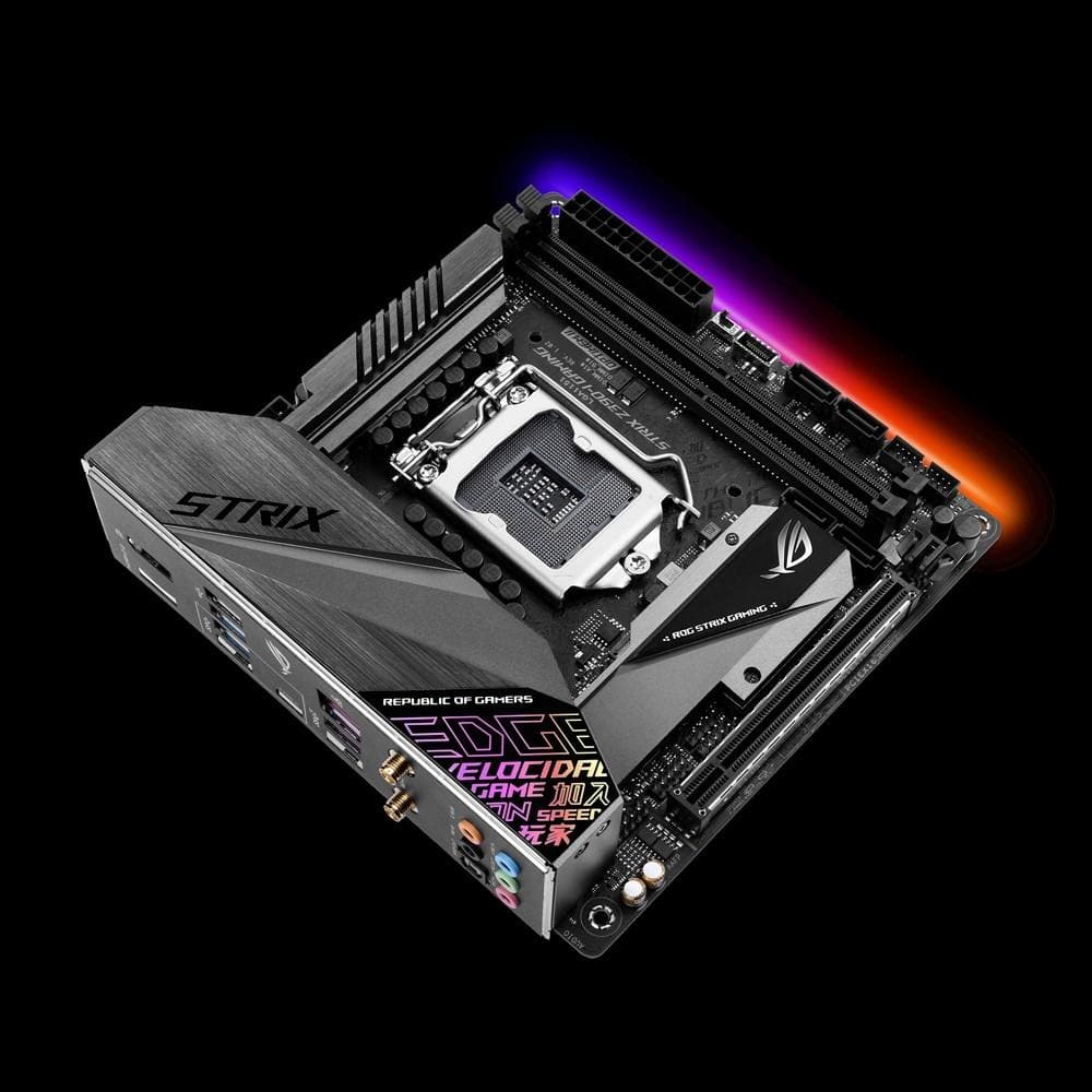 ASUS ROG STRIX Z390-I Gaming Motherboard - Mini ITX (LGA 1151) for Intel 9th/8th Gen CPUs, DDR4 4400MHz, Dual M.2, WiFi, 3-Year Warranty - Perfect for Compact Gaming PC Builds & eSports Enthusiasts