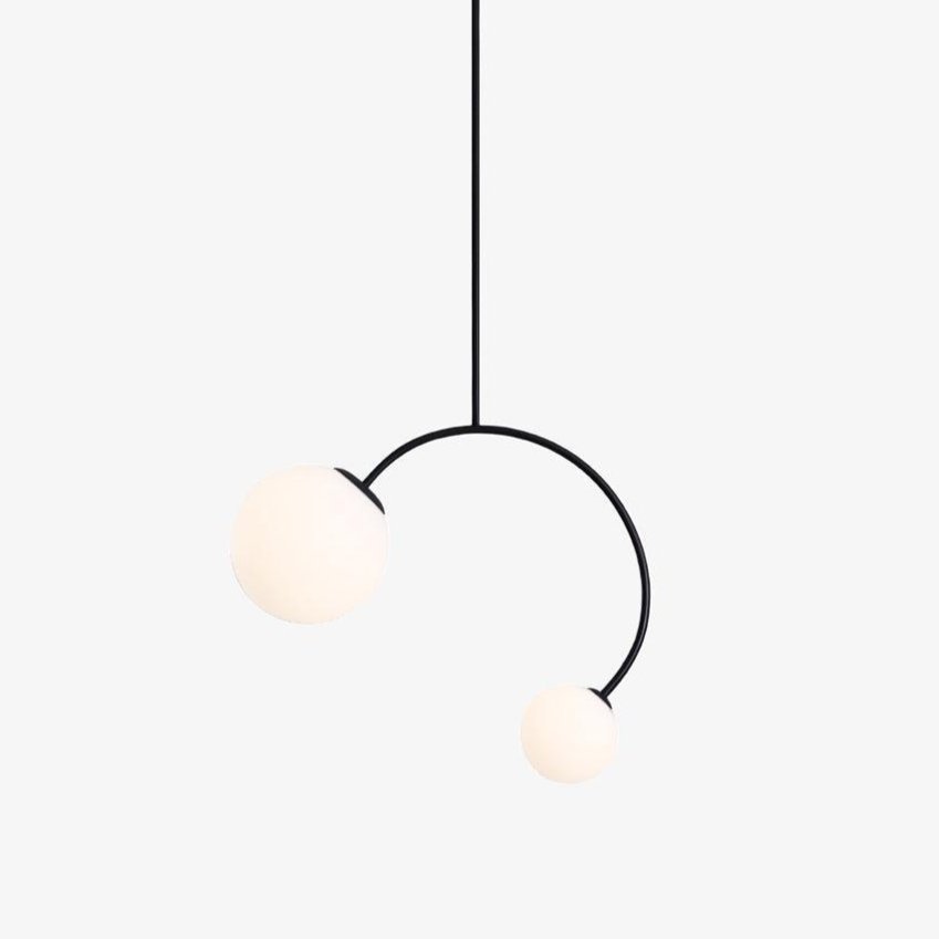Modern Balance Glass Pendant Lamp - Sleek Hanging Light Fixture for Kitchen Island, Dining Room & Bedroom Decor | Energy Efficient LED Lighting Solution