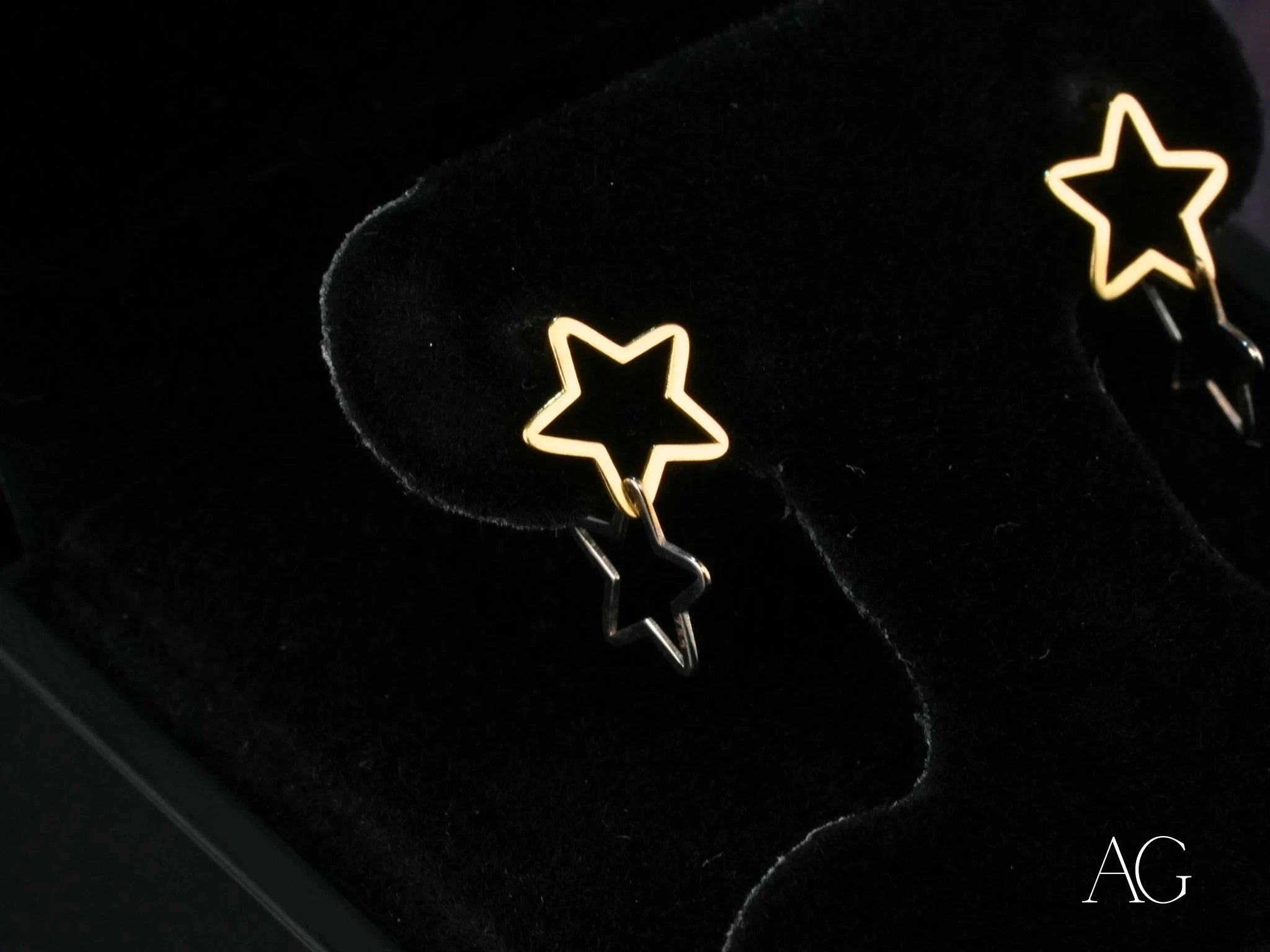 Dual Star Earrings - Elegant & Lightweight Sterling Silver Dangle Earrings for Women, Perfect for Everyday Wear, Parties & Special Occasions