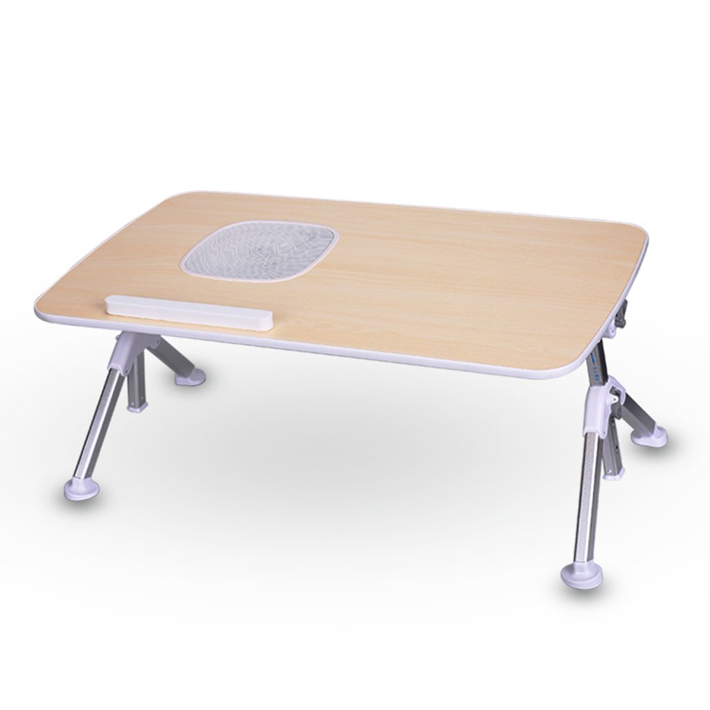 ZANZAN Foldable Aluminum Alloy Laptop Desk - Adjustable Height Computer Table with Triangular Support, Multifunctional Study Desk & Breakfast Tray for Sofa/Bed - Perfect for Home Office, Dorm Room & Small Spaces