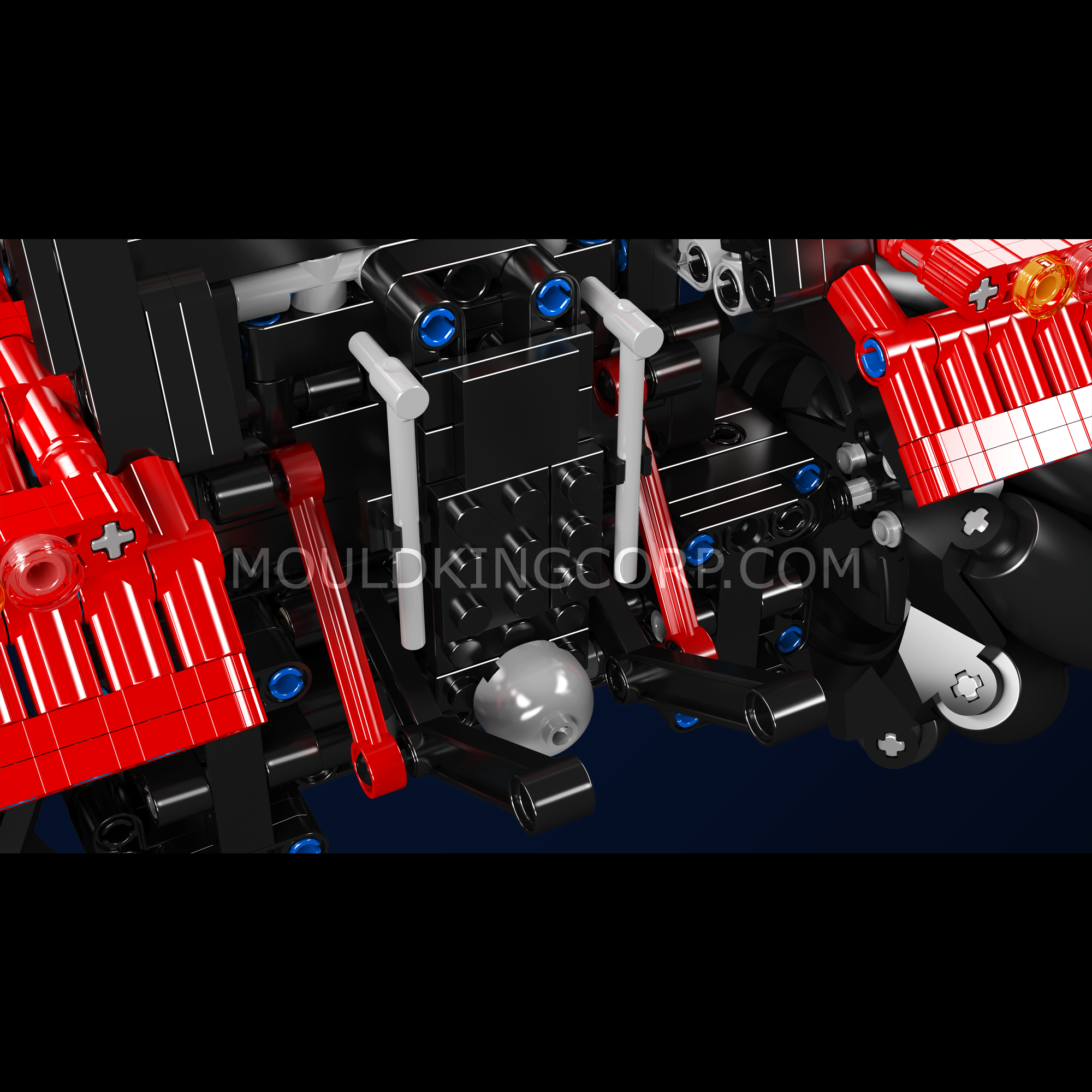 Mould King 18037 Mecanum Wheel Remote Control Tractor Building Kit - 1,392 Piece STEM Construction Toy for Kids & Adults | DIY Engineering Project, Robot Car, Off-Road Vehicle Play