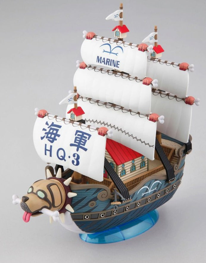 Bandai One Piece Grand Ship Collection #08 Garp's Warship Model Kit - Official Anime Ship Building Set for Collectors & Display | Perfect for One Piece Fans, Model Enthusiasts & Home Decor