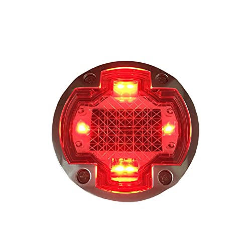 Solar Powered LED Garden Ground Lamp - Waterproof Outdoor Lawn Light for Pathways, Driveways & Traffic Warning - Perfect for Landscaping, Walkways & Safety Lighting