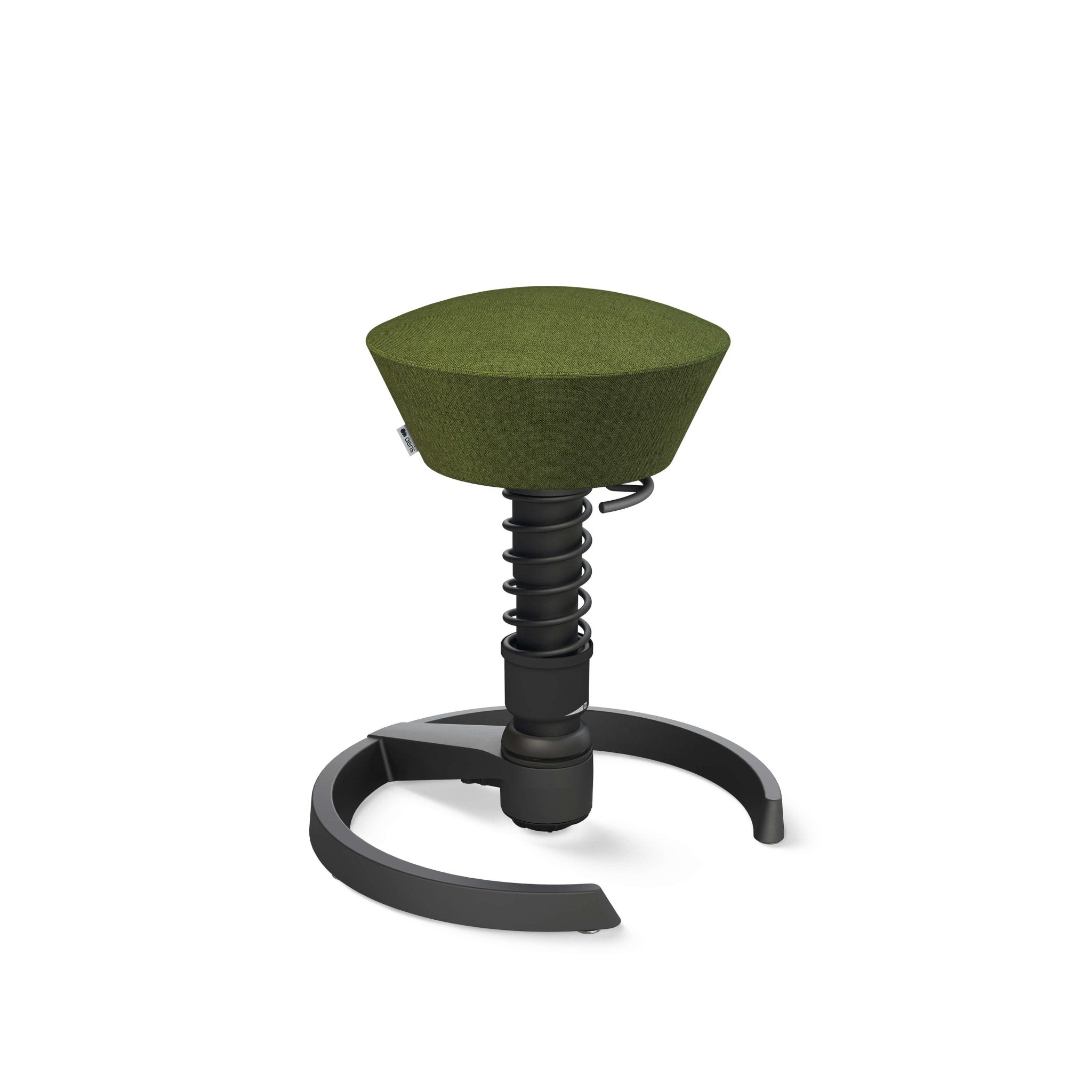 Aeris Swopper Active Sitting Stool - Ergonomic Black Glider Chair for Office & Home - Improve Posture & Core Strength While Working or Gaming
