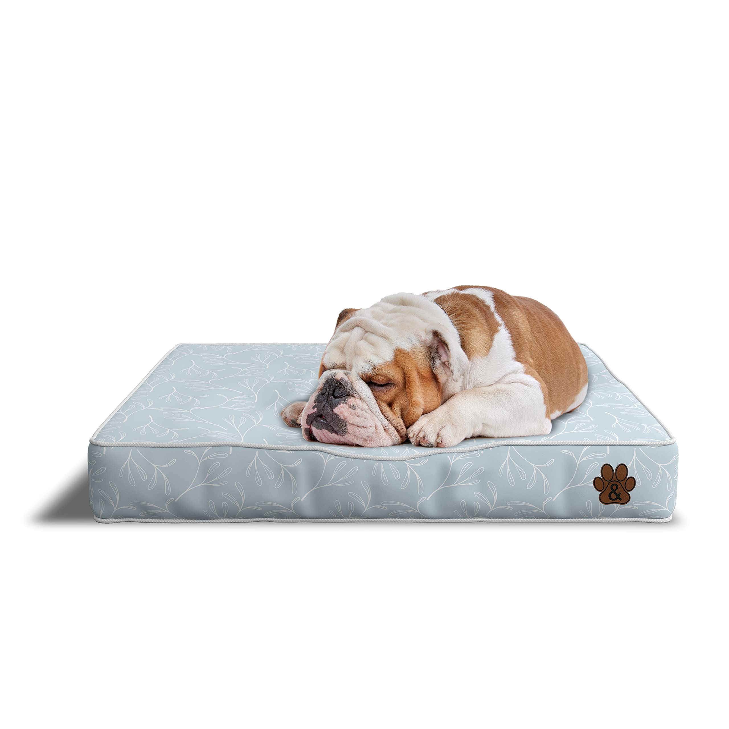 Premium Orthopedic Dog Bed for Large, Medium & Small Dogs - Soft Plush Pet Mattress with Removable Washable Cover, Waterproof & Non-Slip Bottom - Ideal for Crates, Floors & Home Use (Pattern 07, Small)
