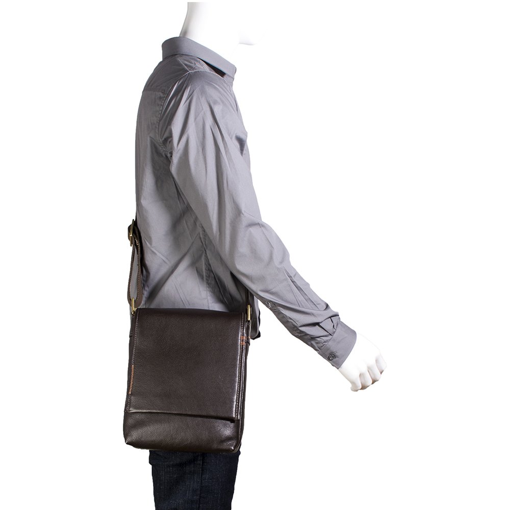 Hidesign Seattle Genuine Leather Unisex Crossbody Bag - Stylish & Durable for Travel, Work, and Everyday Use