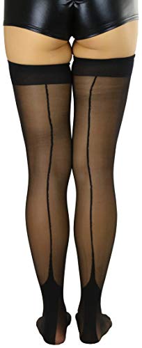 Semi-transparent High French Heel - Black/Black
