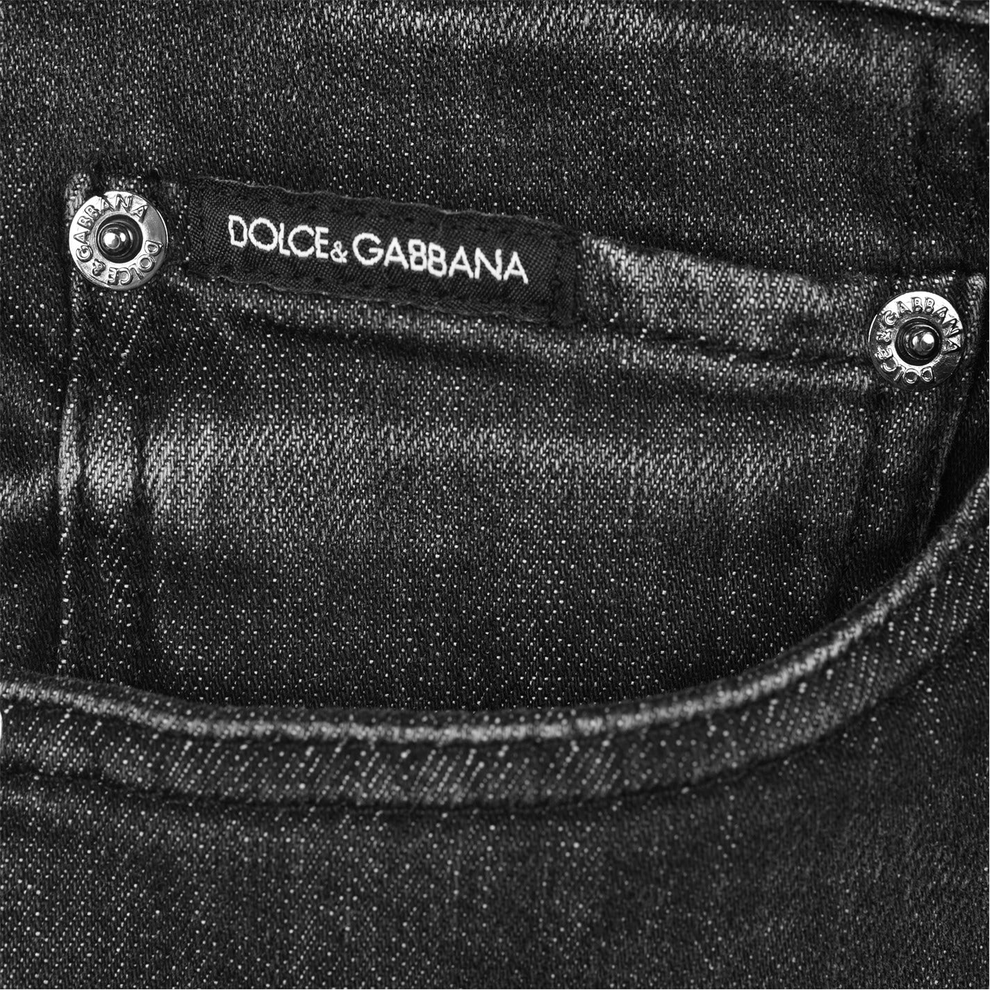 Dolce & Gabbana Women's Dark Wash Skinny Jeans - High Waist Stretch Denim Pants for Casual Wear & Night Out