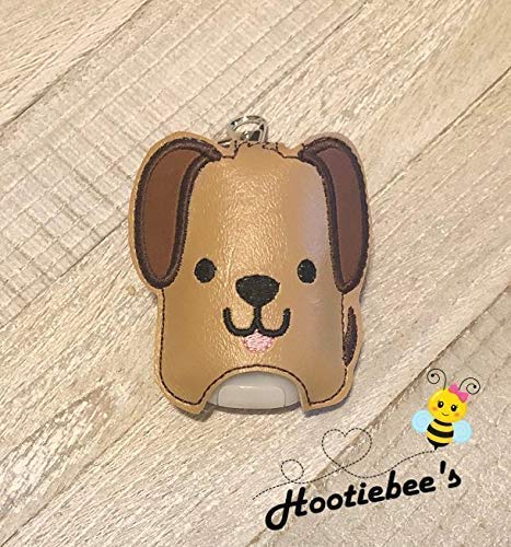 Pet Hand Sanitizer Holder & Lip Balm Case - Cute Dog-Shaped Clip for Purse, Backpack, or Keychain - Perfect for Puppy Lovers, Travel, School, and Outdoor Activities