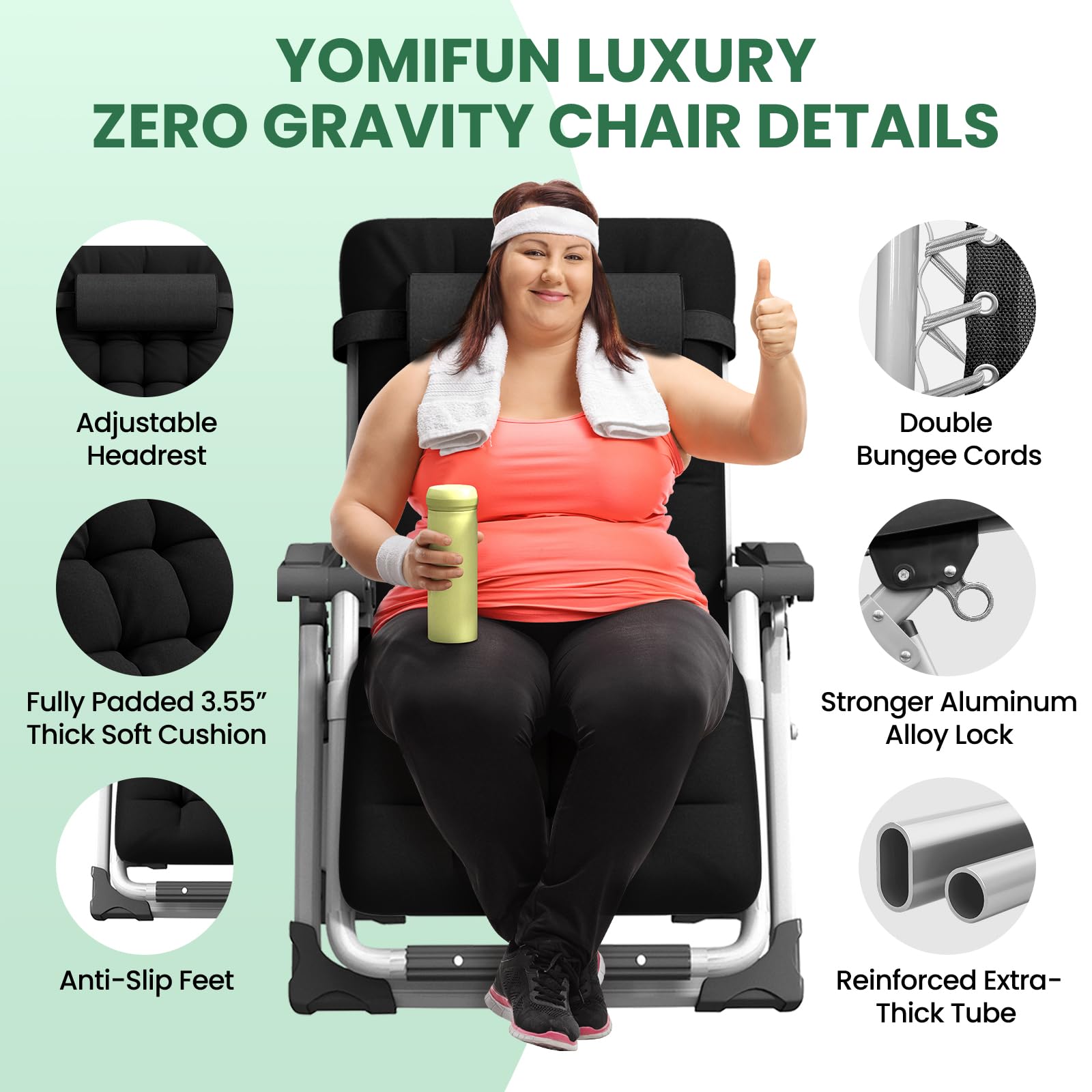 Extra Wide Zero Gravity Lounge Chair - 29