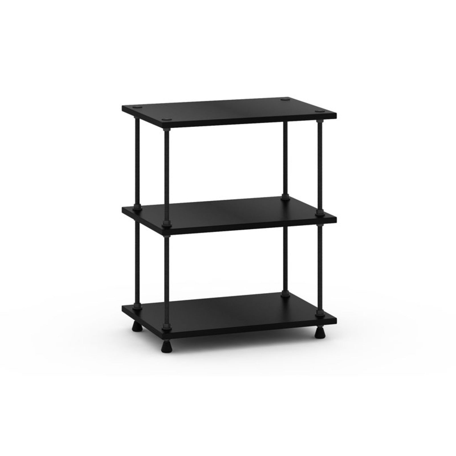 Salamander Archetype 3.0 Premium Audio Stand - Black | Home Theater & Speaker Stand for Optimal Sound Quality | Perfect for Living Room, Studio & Entertainment Centers