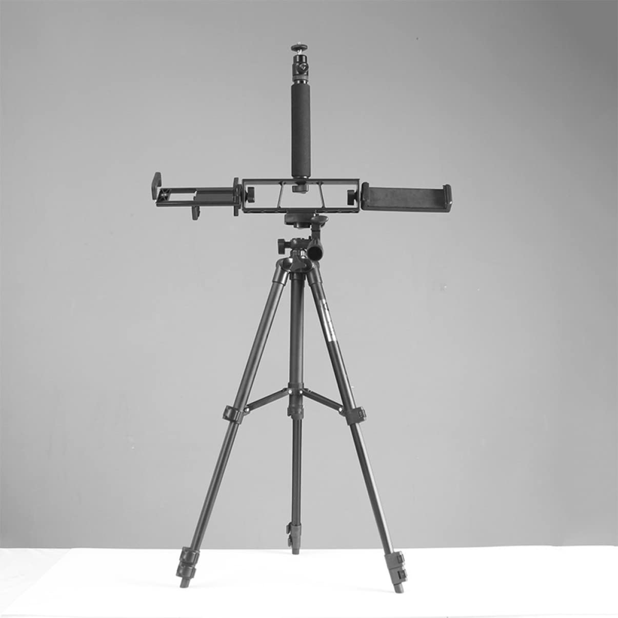 Hemobllo 2-Pack Adjustable Tripod Stand for Photography, Speakers, Live Streaming & Outdoor Fishing - Heavy Duty Camera & Phone Tripod with Fill Light for Desktop Use | Perfect for YouTube, Vlogging & Outdoor Adventures