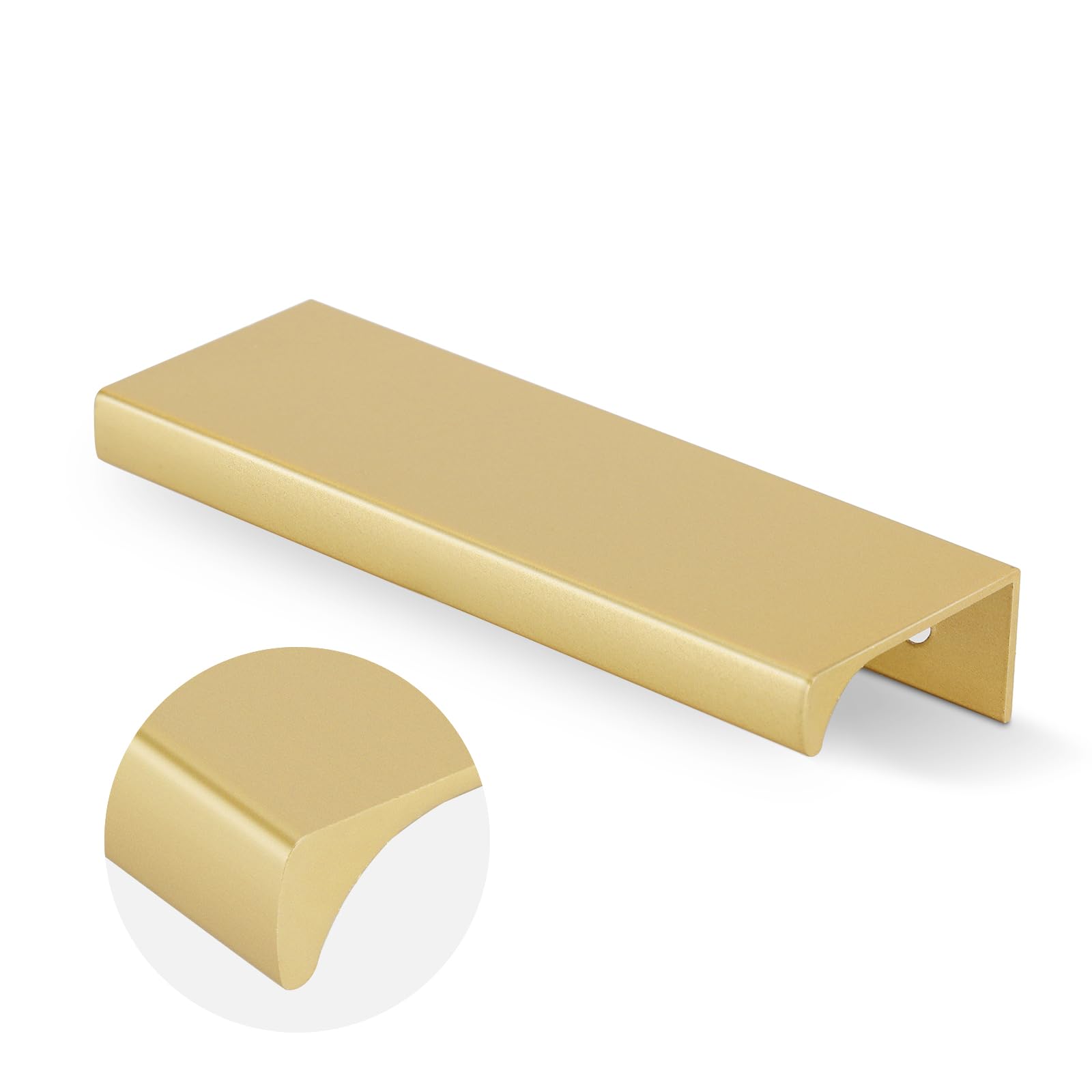 Peaha 10 Pack Gold Cabinet Handles 3 Inch Brushed Brass for Kitchen Dresser