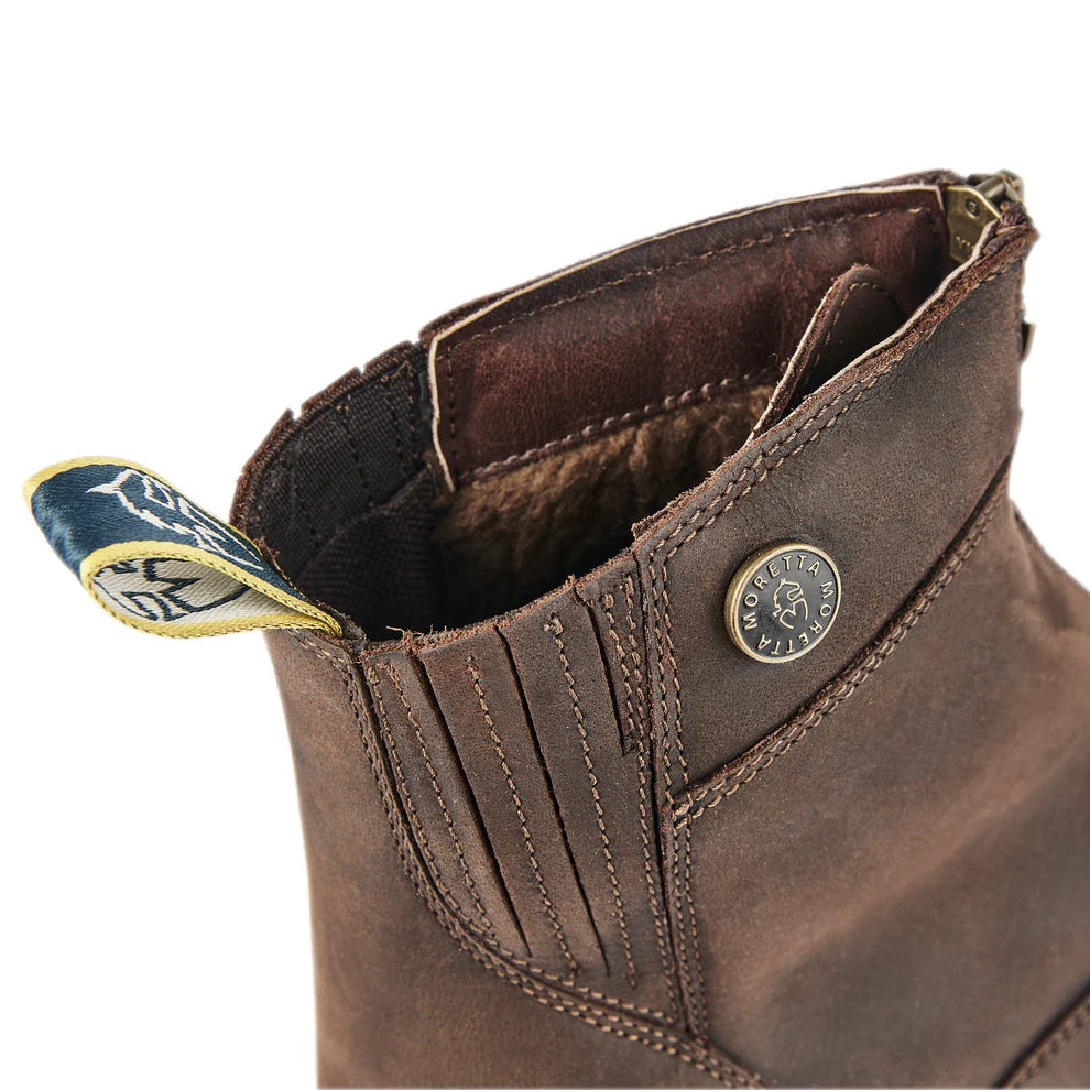 Shires Moretta Emilia Paddock Boots for Women - Comfortable Brown Leather Riding Boots for Equestrian, Horseback Riding & Stable Work