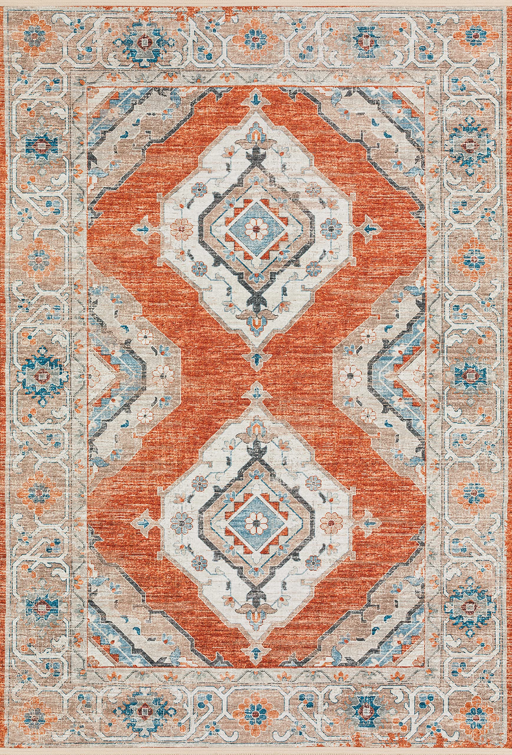 Addison Rugs Sterling AST31 Clay 3' x 5' Area Rug - Soft & Durable Indoor Floor Mat for Living Room, Bedroom, Dining Room | Perfect for Home Decor & Cozy Spaces
