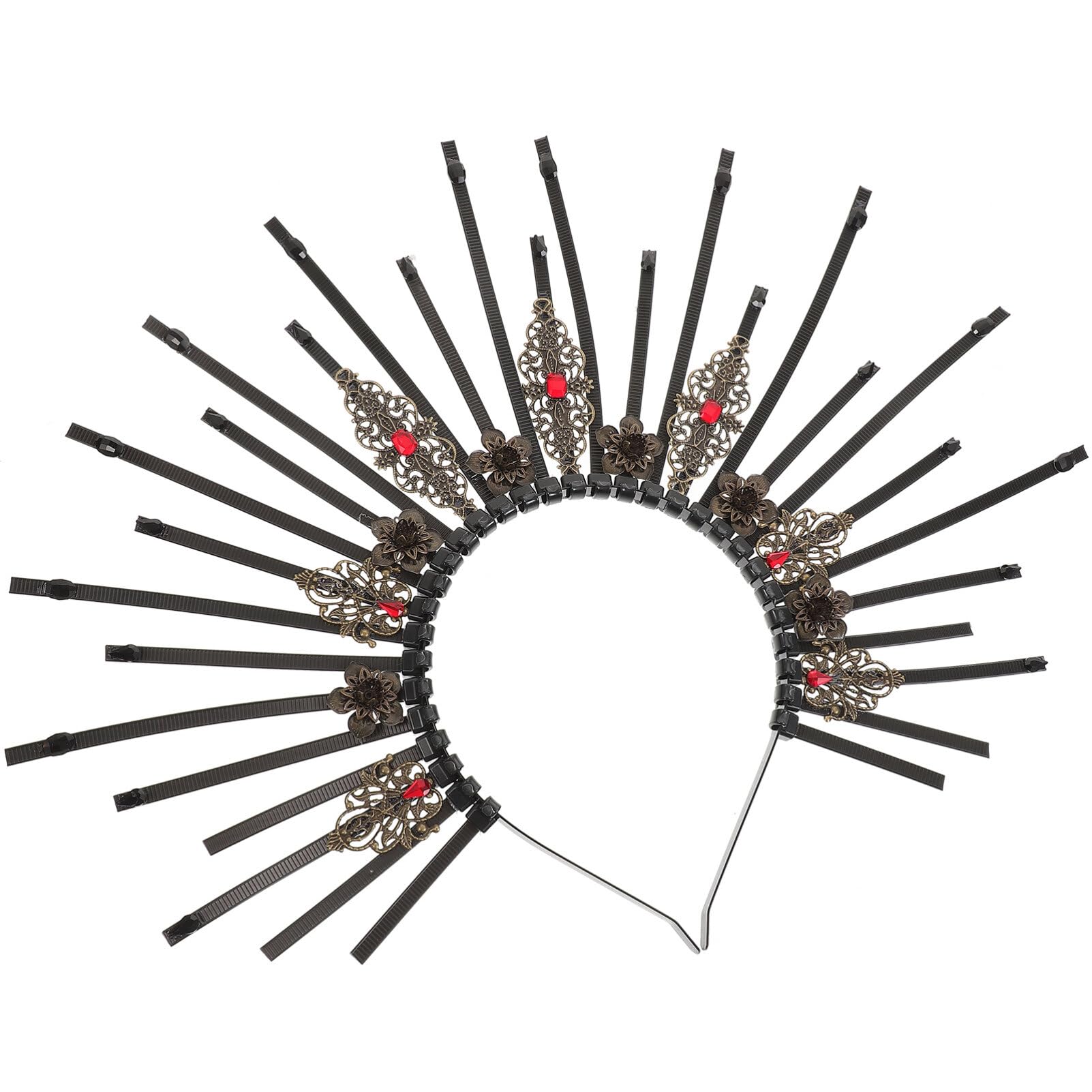 Beavorty Women's Carnival Headbands - Adjustable Plastic Hair Crown Headpiece for Cosplay, Costume Parties & Festivals - Elegant Hair Bands & Hair Ties for Adults (Great for Halloween, Mardi Gras & Themed Events)