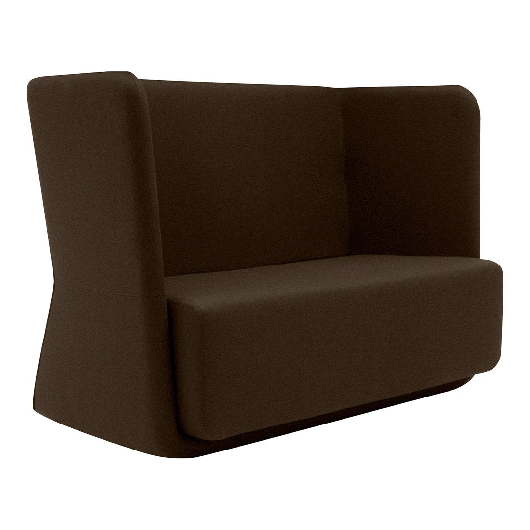Demacker Basket Sofa - Low Profile Modern Woven Rattan Sofa with Soft Cushions for Living Room, Patio, or Outdoor Lounge