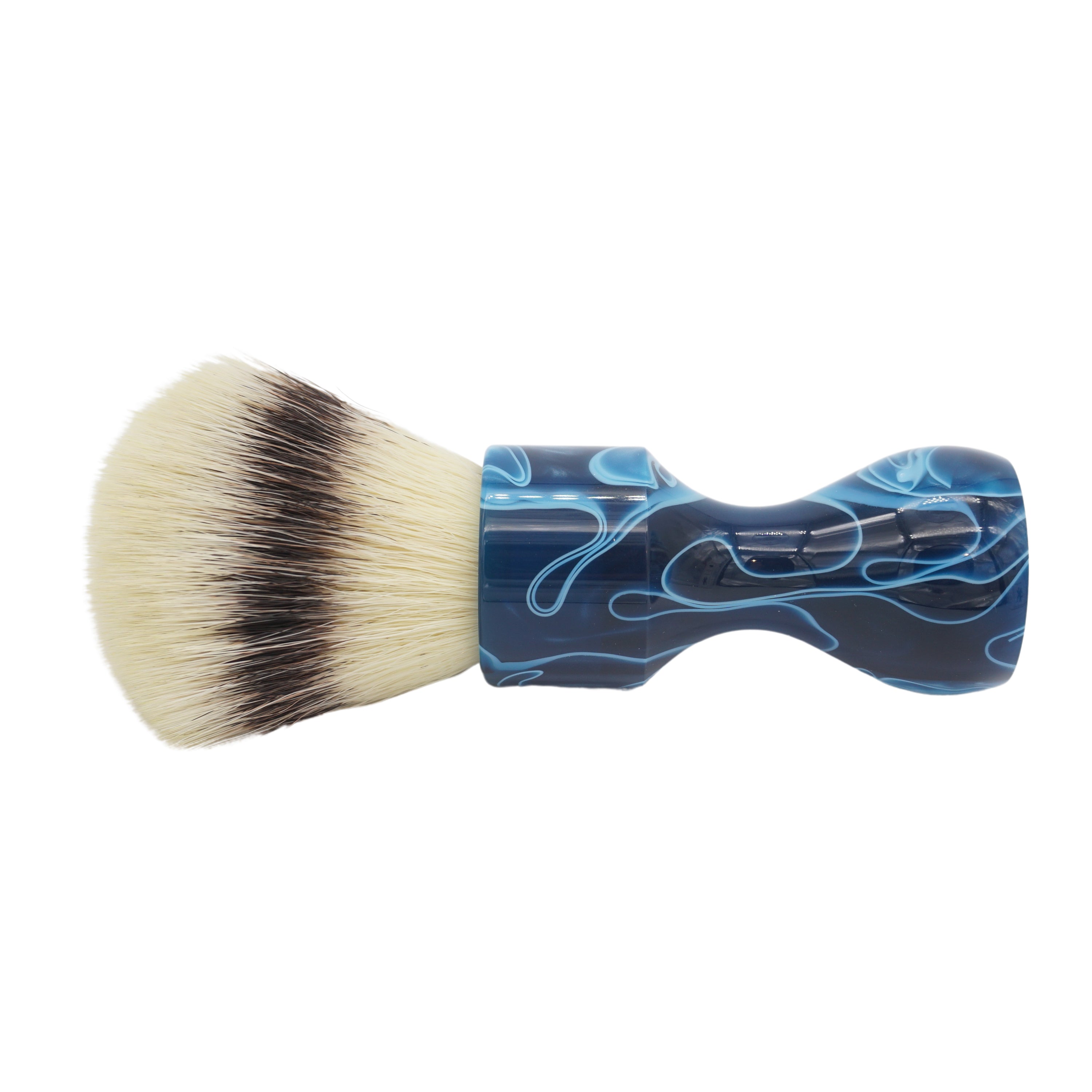 AP Shave Co. 26mm M.i.G Hybrid Synthetic Shaving Brush - Premium Blue Handle for Wet Shaving & Grooming - Perfect for Travel & Luxury Shave Kits
