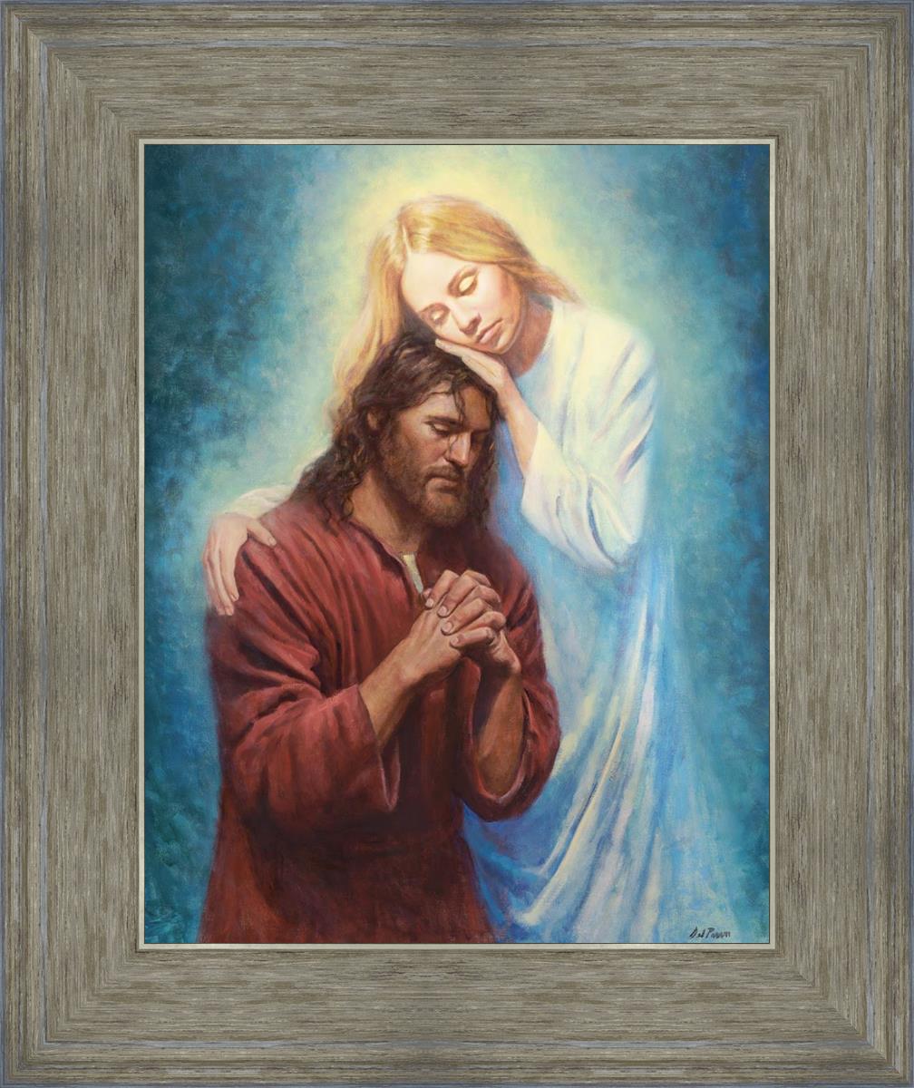 Angel Mother by Del Parson - Beautiful Religious Wall Art for Home Decor - Perfect for Living Room, Bedroom & Church Inspirational Gifts