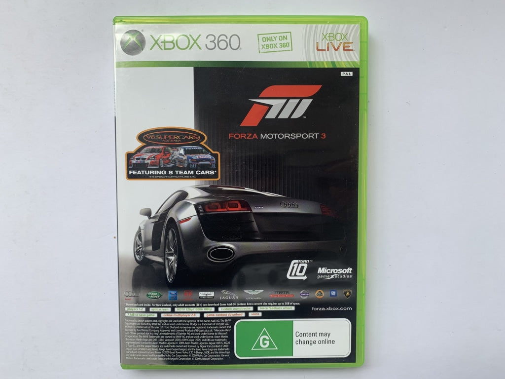 Forza Motorsport 3 Complete Edition - Original Case Included | Xbox 360 Racing Game for Car Enthusiasts & Simulation Fans | Perfect for Gaming Nights & Collector's Display