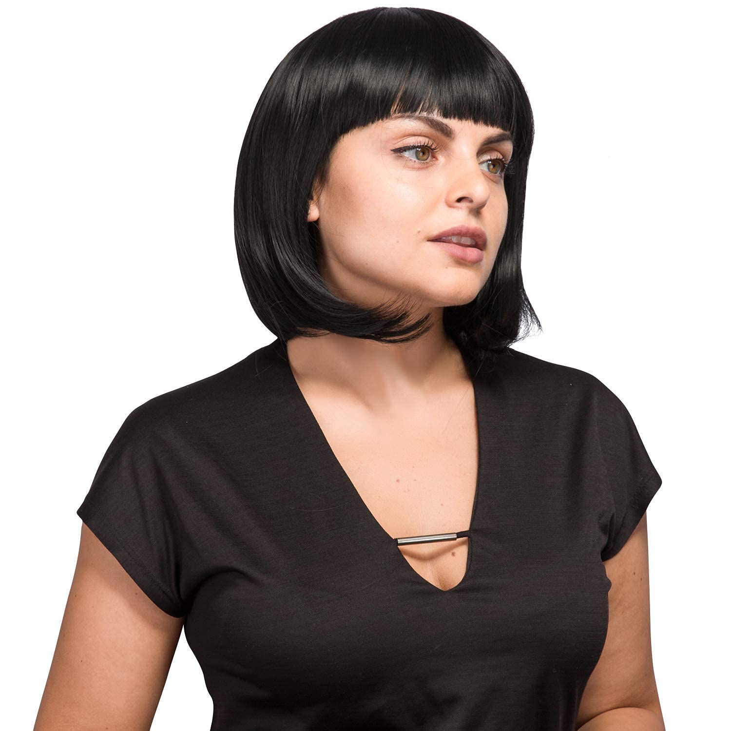Natural Looking Human Hair Wig with Breathable Air Flow Design - Includes Free Comb for Easy Styling | Perfect for Daily Wear, Cosplay, and Special Occasions