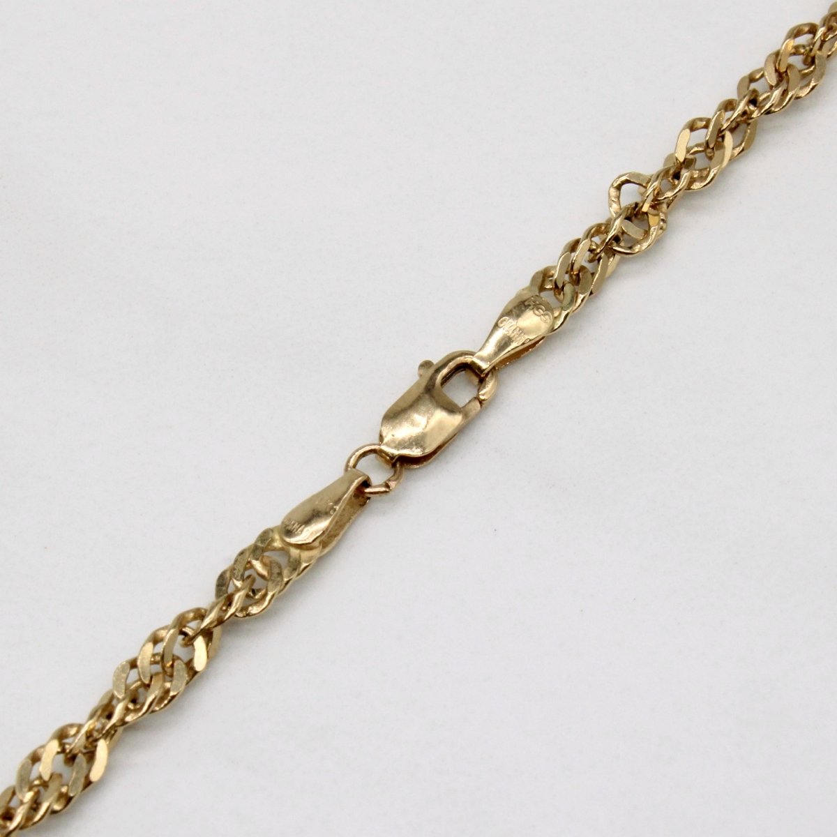 10K Yellow Gold Chain Necklace for Women - 16 Inch Solid Gold Rope Chain - Perfect for Everyday Wear, Layering & Gifting