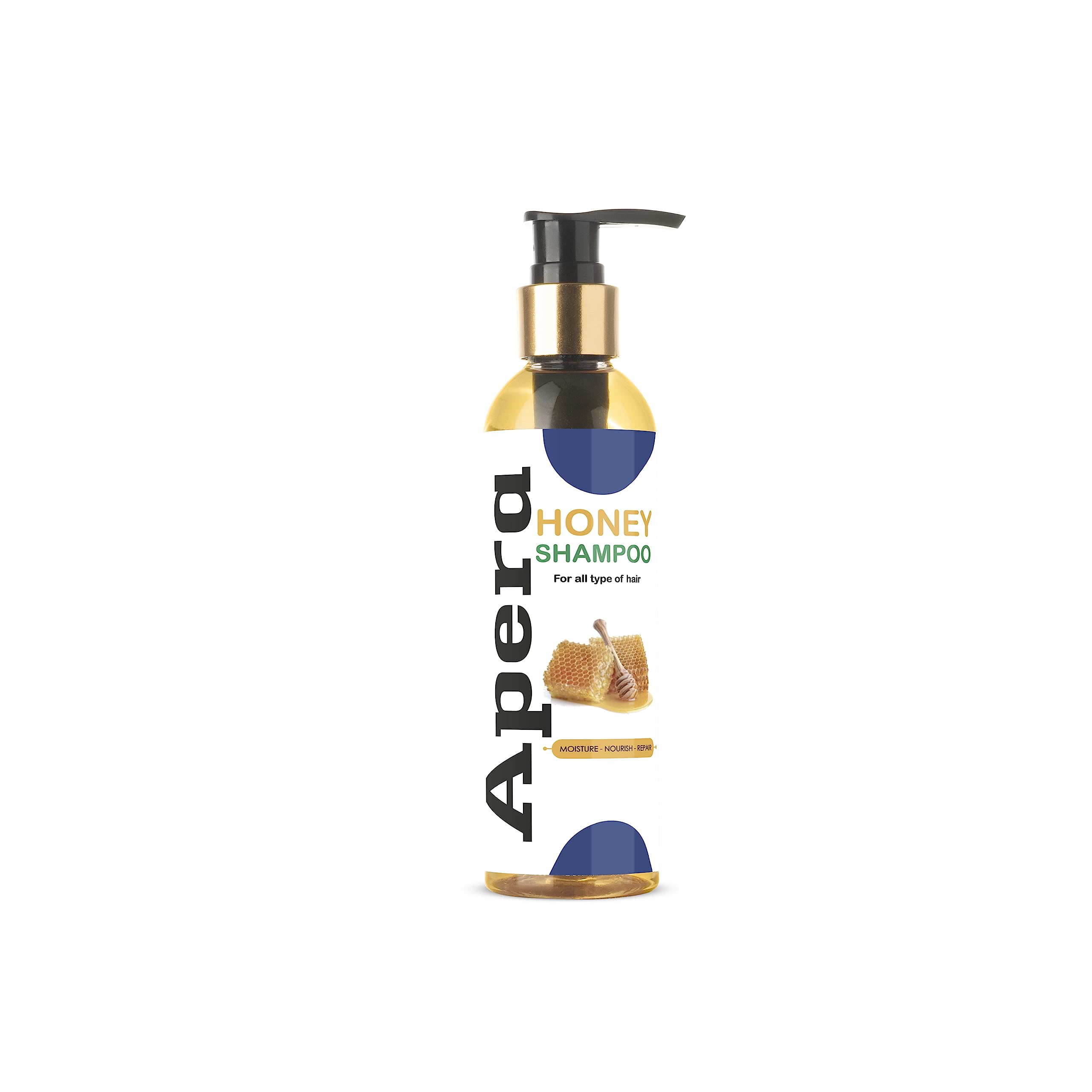 Apera Honey Shampoo for Dry & Damaged Hair - Natural Moisturizing & Repairing Hair Care with Organic Honey - Perfect for Daily Use at Home or Salon