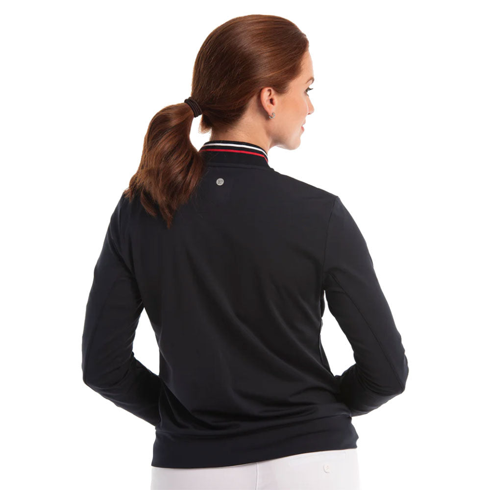 EP New York Mandarin Collar Women's Golf Jacket - Lightweight Waterproof Windbreaker for Outdoor Sports & Casual Wear