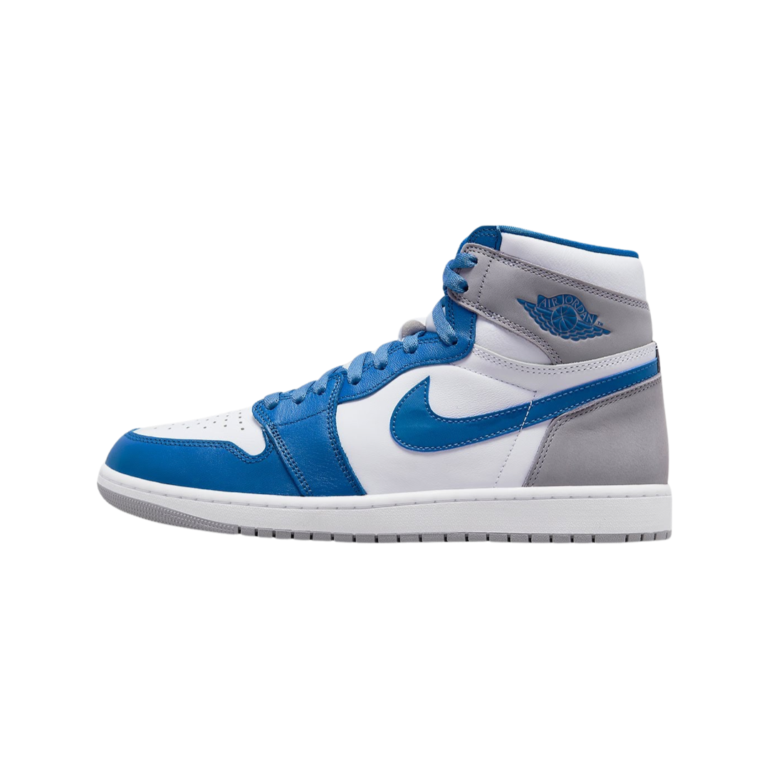 Air Jordan 1 Retro High OG True Blue White Cement Grey Sneakers - Men's Basketball Shoes for Streetwear & Casual Outfits