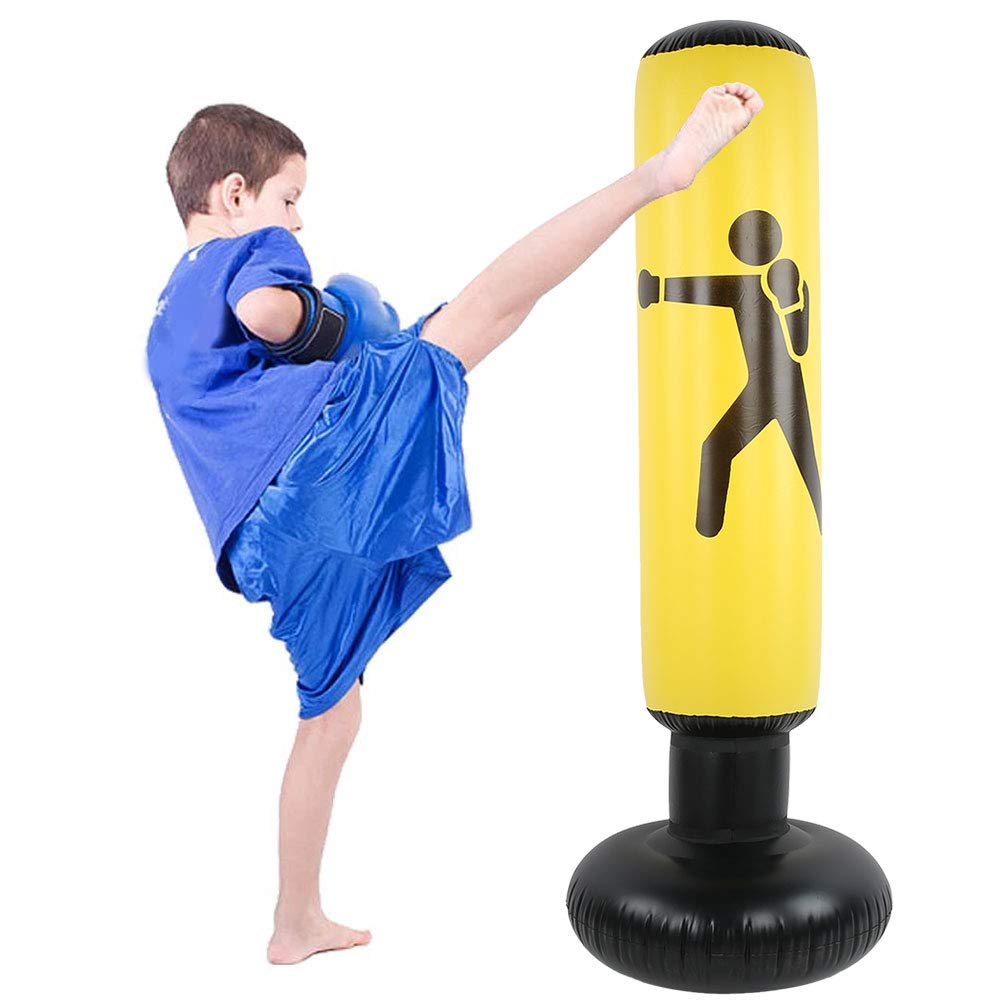 155cm Heavy Duty Boxing Sandbag for Adults & Teens - Stress Relief, Fitness Training, Punching Bag for Home Gym & Boxing Practice - Perfect for Boxing, MMA, Kickboxing & Strength Training