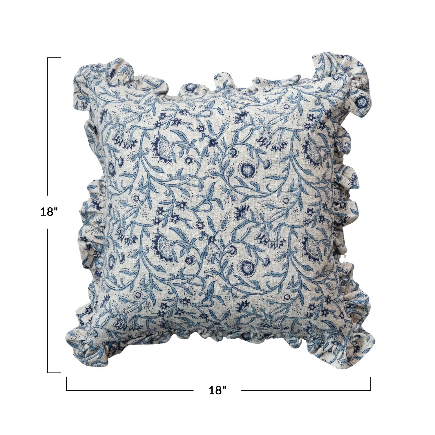 Handmade Block Printed Cotton Pillow Covers - Boho Chic Home Decor for Living Room, Bedroom & Sofa - Perfect for Bohemian, Farmhouse & Eclectic Style Interiors