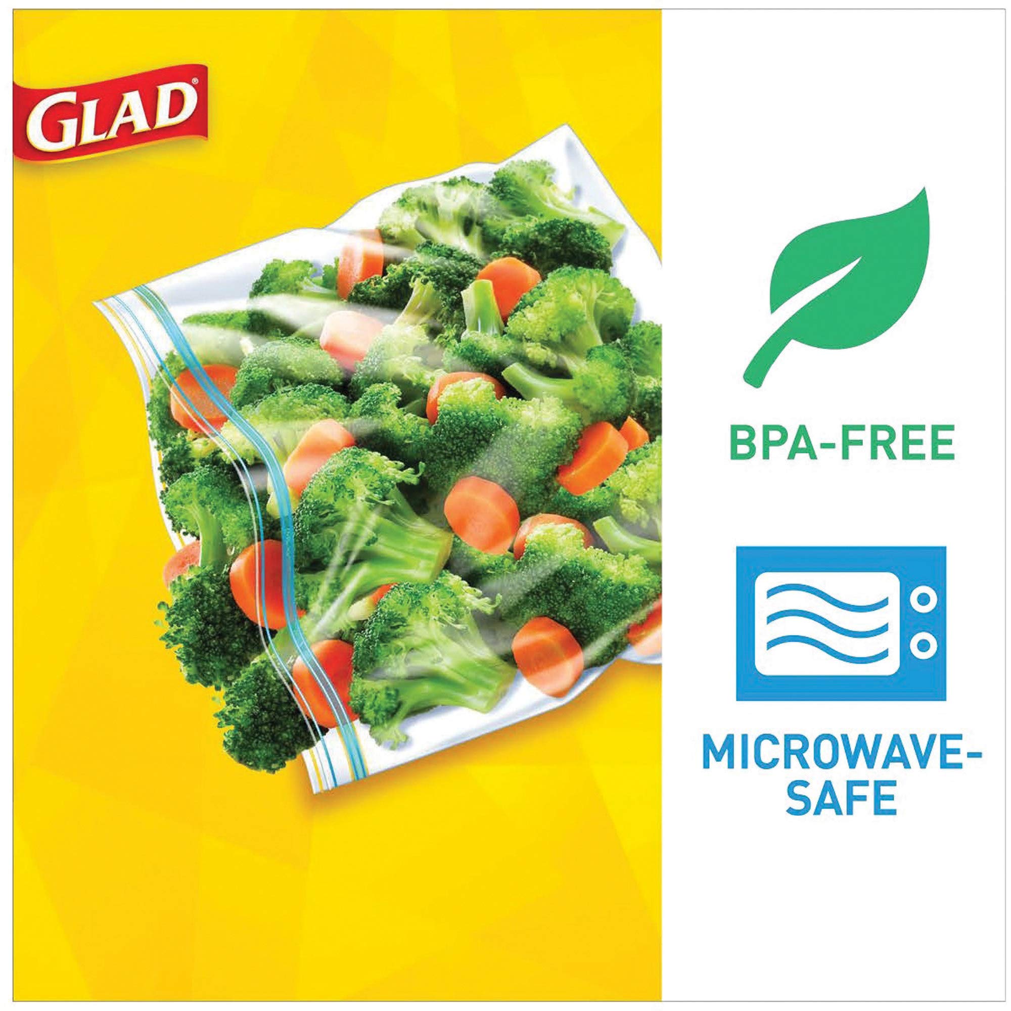 Glad Fold Top Sandwich Bags - 180 Count Plastic Food Storage Bags for Lunch, Snacks & Meal Prep | BPA-Free, Leak-Proof | Perfect for School, Work & Picnics
