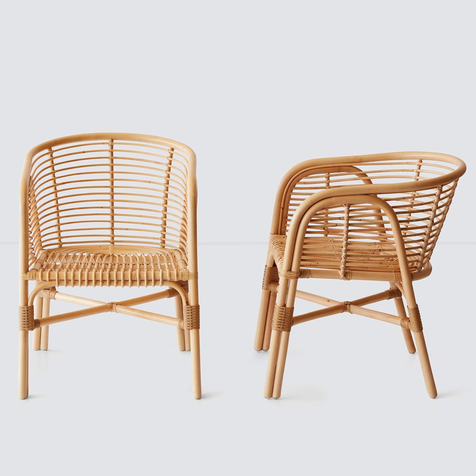 Premium Lombok Rattan Lounge Chair - Handwoven Natural Rattan, Waterproof Cushion - Perfect for Patio, Garden, Poolside & Indoor Relaxation