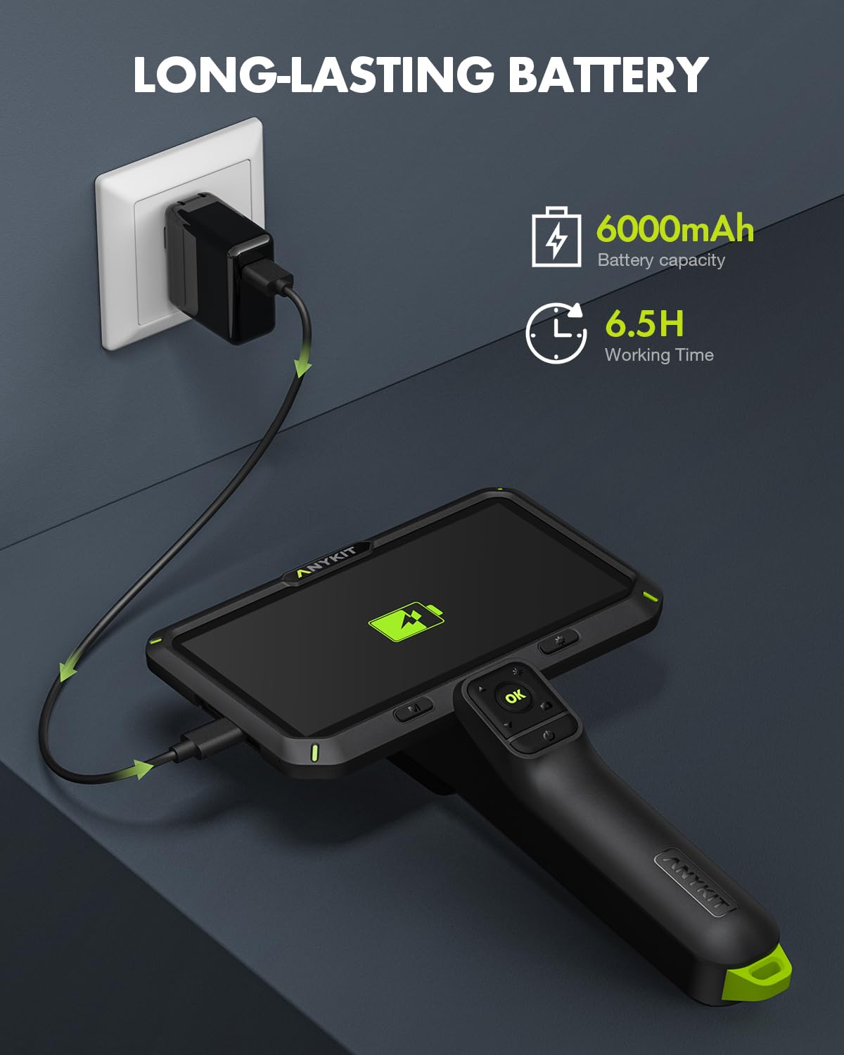 Anykit 1080P Dual Lens Endoscope Camera with Light - 6