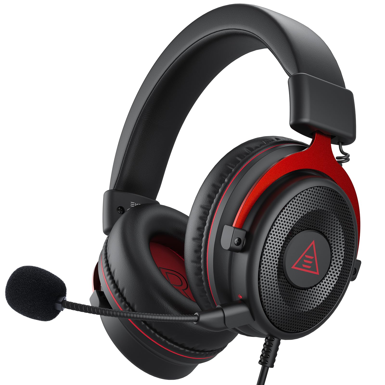 EKSA E900 Pro Gaming Headset with Detachable Noise-Canceling Microphone - 3D Surround Sound Wired Headphones for PC, PS4, PS5, Xbox, Nintendo Switch, Laptop & Mobile Devices (3.5mm Jack) - Perfect for Competitive Gaming, Streaming & Online Meetings