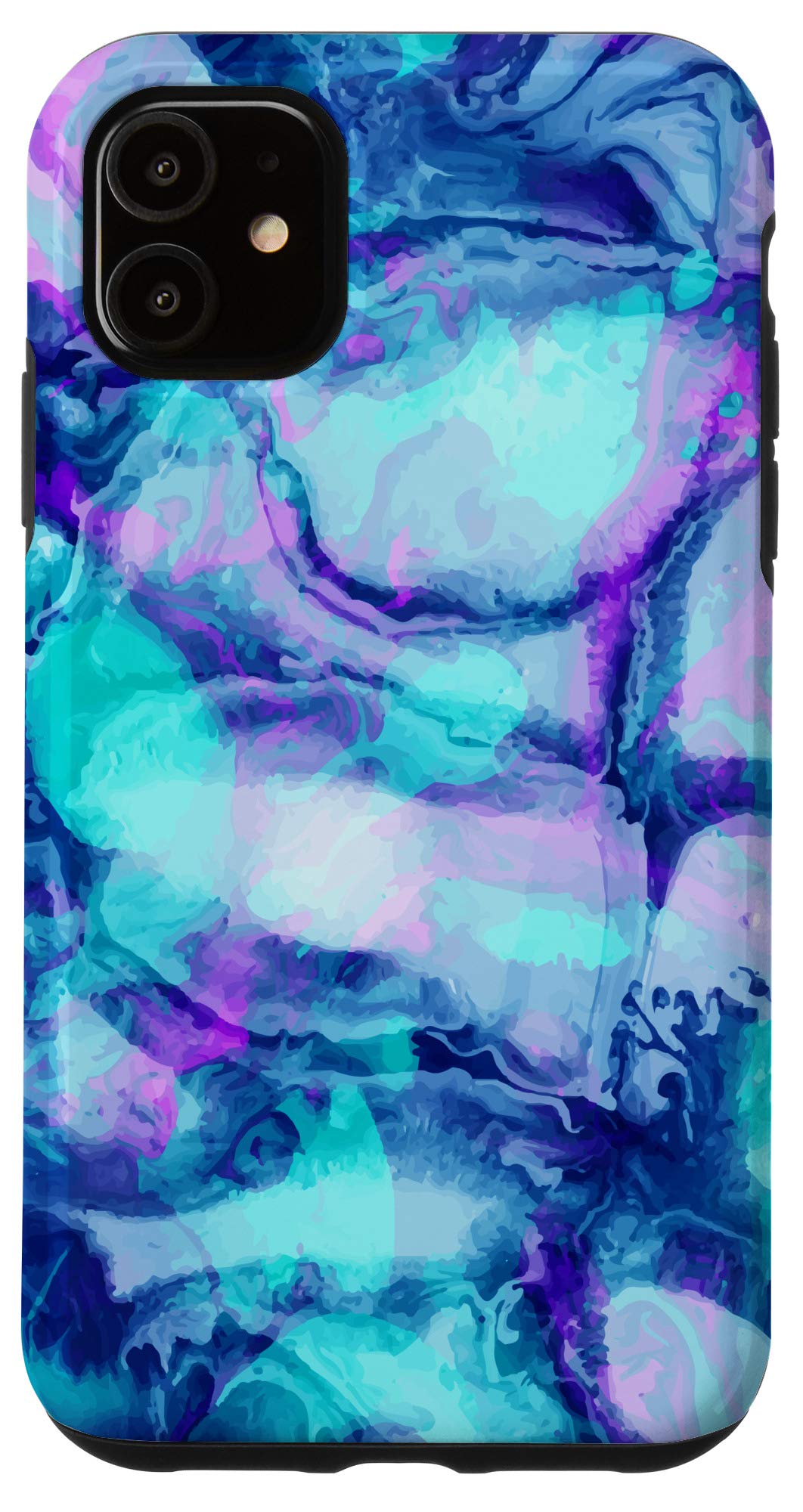 iPhone 11 Case - Colorful Watercolor Drip Paint Art Design - Shockproof Protective Phone Cover for Women & Men - Perfect for Artists, Creative Professionals & Trendy Style Lovers